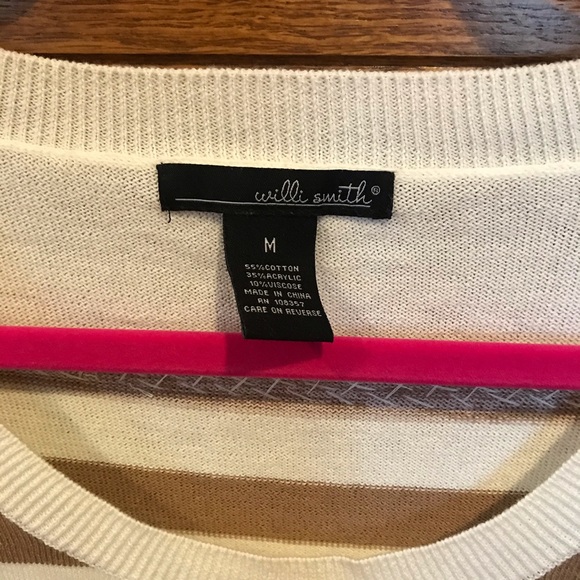 Willi Smith hi-lo striped sweater - Picture 4 of 4